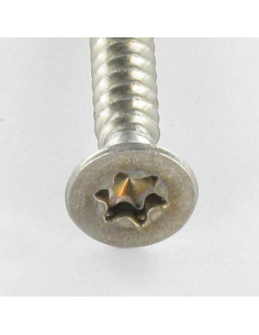 Vis tôle Tête fraisée TORX T20 4.8X60 Inox A2 2