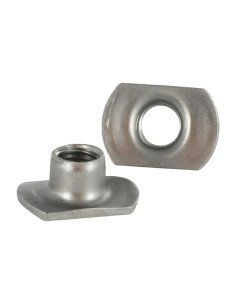 Ecrou Cylindrique à souder M4 17X9 Haut 6 Inox A2