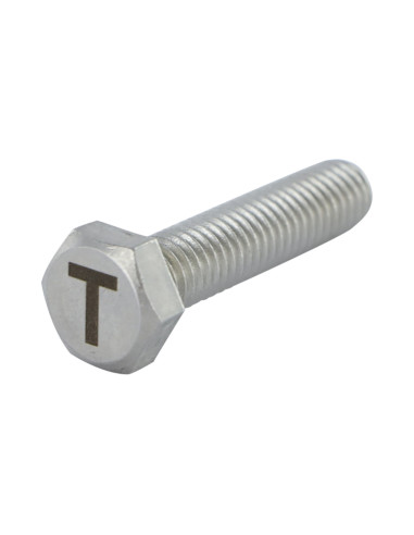 1 x Vis métaux Tête hexagonale TH 8X35 Inox A4...