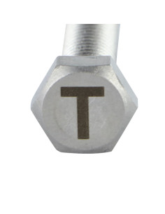 Vis métaux Tête hexagonale TH 8X35 Inox A4 avec gravure... 2