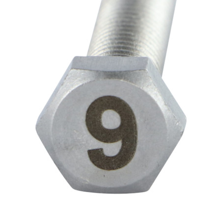 1 x Vis métaux Tête hexagonale TH 8X35 Inox A4 Gravure CHIFFRE 9