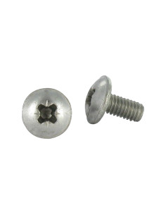 Vis métaux Poelier Pozi M6X16 Inox A2 Noir RAL9005 noir...