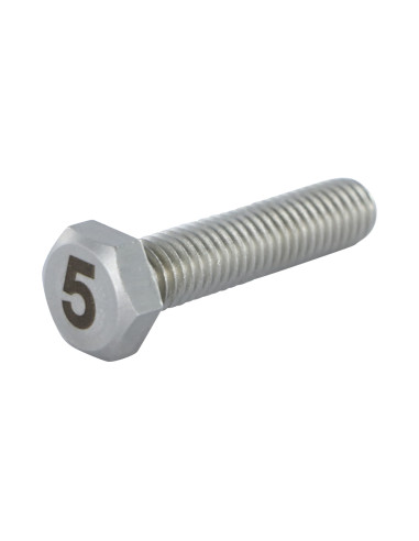 1 x Vis métaux Tête hexagonale TH 8X35 Inox A4...