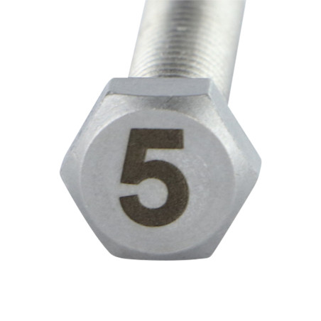 1 x Vis métaux Tête hexagonale TH 8X35 Inox A4 Gravure CHIFFRE 5