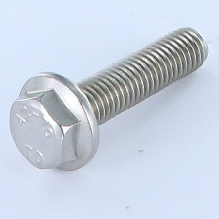 1 x Vis métaux Tête hexagonale TH Embase lisse M8X25 Inox A2