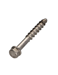 Vis béton Tête hexagonale TH S13 Inox A4 10X70 Filetée sur 5