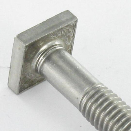 1 x Vis métaux M6X45 Tête Carrée 10X10 EP4 Inox A2