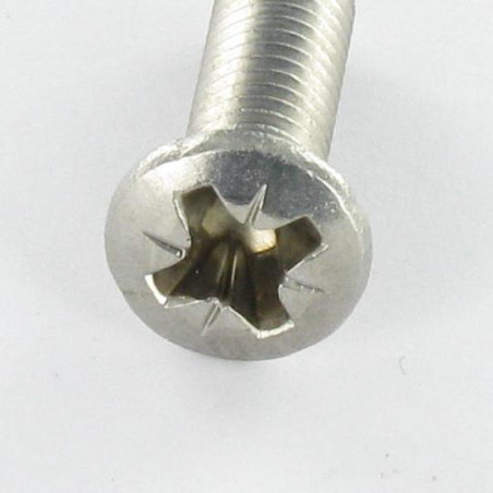 1 x Vis métaux Inox A2 Tête fraisée bombée TFB Pozi M5X35