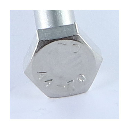 1 x Corps de boulon filetage partiel Tête hexagonale TH M10X80 Inox A4