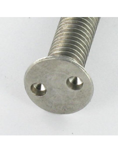 Vis métaux Inviolable Tête fraisée Snake eyes M5X20 Inox A2 2