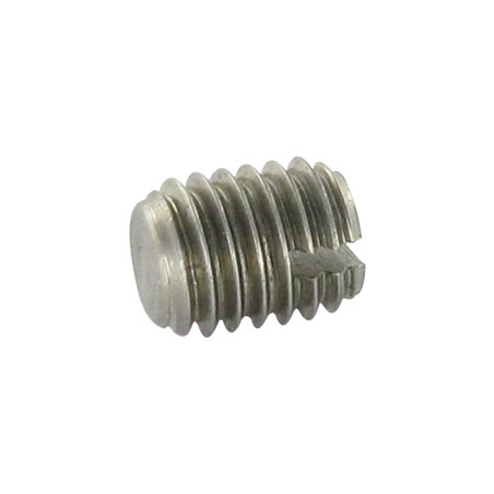1 x Vis métaux Sans tête Fendue Bout téton Plate M3X8 Inox A2 microvis