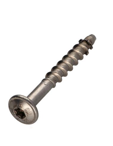1 x Vis béton Tête Bombée TORX T30 Inox A4...