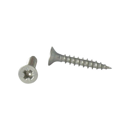 1 x Vis bois Inox A2 Tête fraisée Pozi N°1 2.5X16 microvis