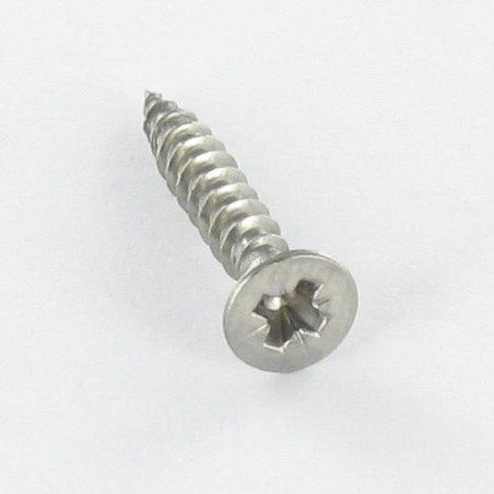 1 x Vis bois Inox A2 Tête fraisée Pozi N°1 2.5X16 microvis