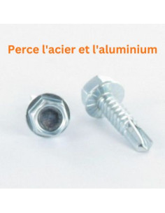 Vis autoperceuse Tête hexagonale TH 6.3X25 Inox AISI 410 2