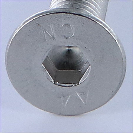 1 x Vis métaux FHC tête fraisée empreinte hexagonale creuse Clé de 6 HC6 M10X70 Filetage total Inox A4