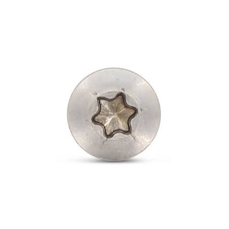 1 x VBA Vis bois agglo Tête fraisée bombée TFB TORX T25 5X60 Filetée sur 36 Inox A4