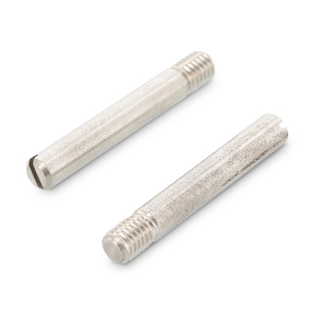 1 x Vis métaux Sans tête Fendue Bout téton Plate Filetage partiel M6X20 Filetée sur 7.2 Inox A4