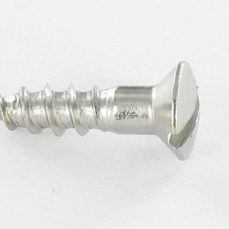 1 x Vis bois Inox A2 Tête fraisée bombée TFB Fendue 4.5X20