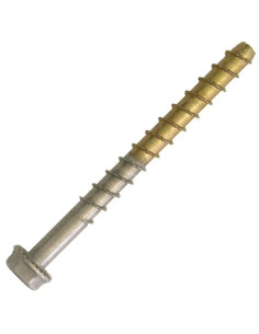 Vis Béton Bimétal Inox A4 Acier brut Tête hexagonale TH...