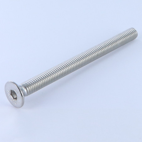 1 x Vis métaux FHC tête fraisée empreinte hexagonale creuse Clé de 4 HC4 M6X100 Filetage total Inox A4