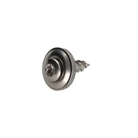 1 x Vis faitage Tête fraisée bombée TFB TORX T20 Inox A2 4.5X20 Rondelle d'étanchéite EPDM 2 pièces