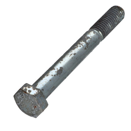 1 x Corps de boulon filetage partiel Tête hexagonale TH M12X100 Classe 8.8 Acier zingué Rouillé