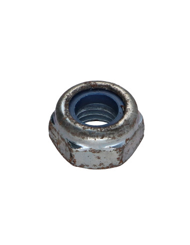 1 x Ecrou frein M10 Acier zingué Rouille