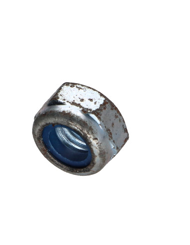 1 x Ecrou frein M10 Acier zingué Rouille