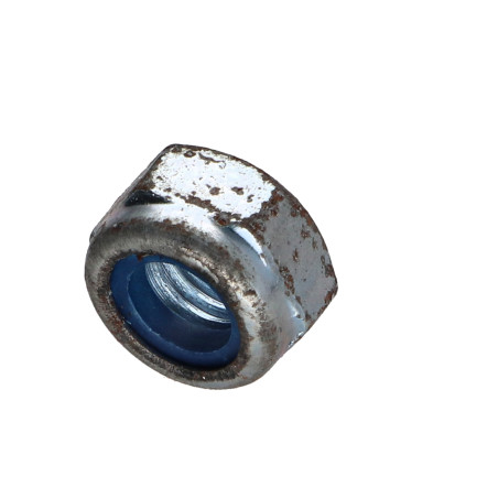 1 x Ecrou frein M10 Acier zingué Rouille