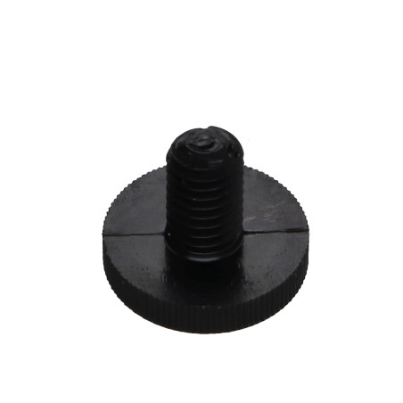 1 x Vis métaux nylon noir Tête cylindrique TC Moletée M6X10