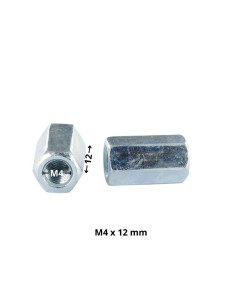 Manchon Hexagonal M4X12 Surplat 7 Acier zingué
