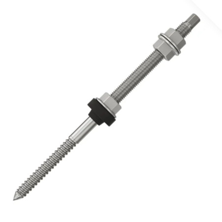1 x Vis pour panneau solaire STSR Fischer M10X200 Inox A2