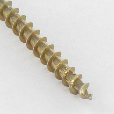 1 x Vis Spax Tête fraisée Pozi N°3 6X80 Filetage total Bichromaté
