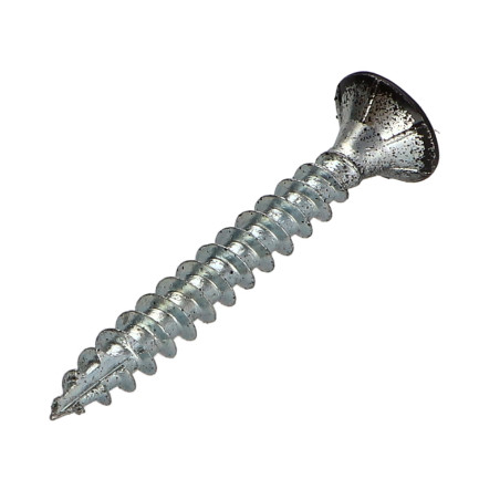 1 x Vis bois TEKOR Tête fraisée Cranté 5X40 TORX T25 Pointe antifendage type 17 RAL9005 noir foncé