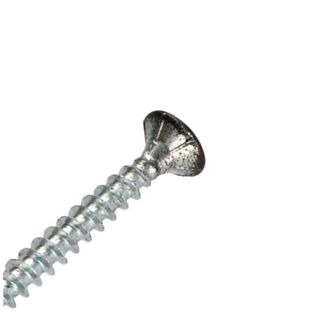 1 x Vis bois TEKOR Tête fraisée Cranté 5X40 TORX T25 Pointe antifendage type 17 RAL9005 noir foncé