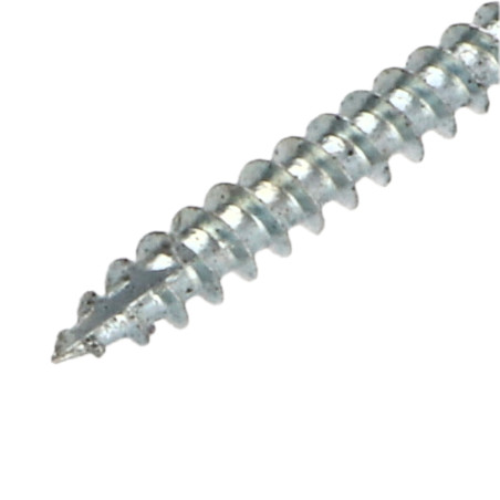 1 x Vis bois TEKOR Tête fraisée Cranté 5X40 TORX T25 Pointe antifendage type 17 RAL9005 noir foncé