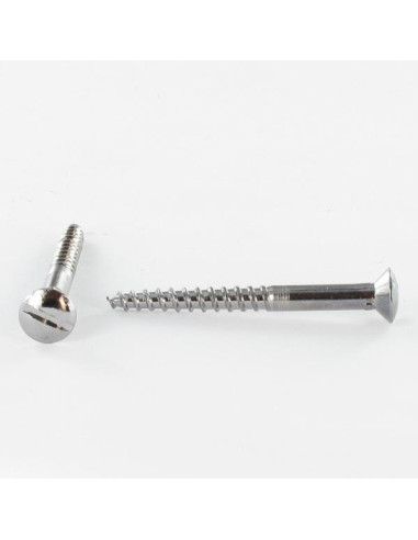 1 x Vis bois Acier chrome Tête fraisée bombée...
