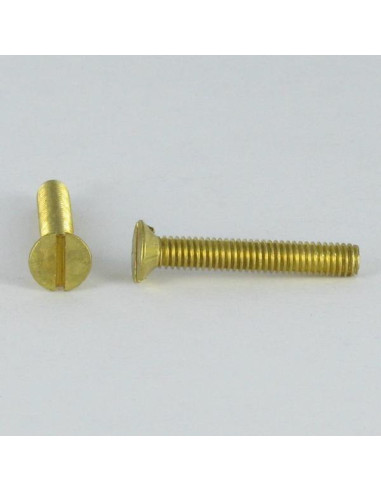 1 x Vis métaux Laiton Tête fraisée Fendue M5X8