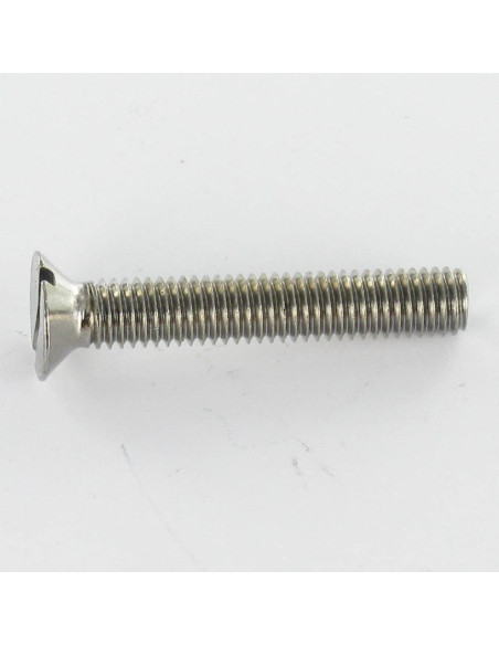 1 x Vis métaux Laiton chrome Tête fraisée Fendue M5X10