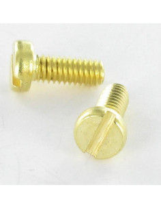 Vis métaux Laiton Tête cylindrique TC Fendue M4X6