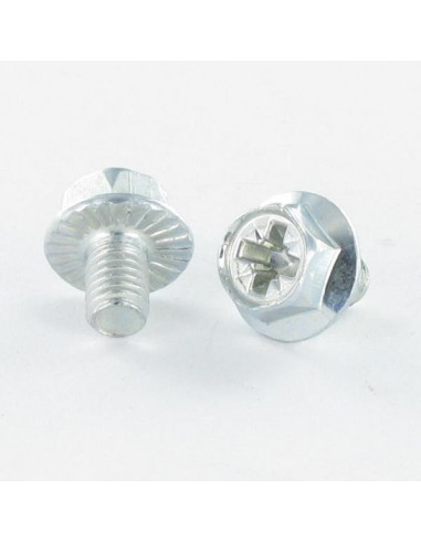 1 x Vis métaux Tête hexagonale TH Pozi M6X8...