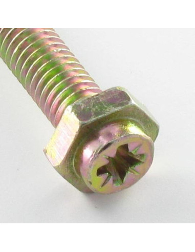 1 x Vis cassette Tête hexagonale TH Pozi M6X45...