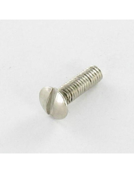 1 x Vis métaux Laiton nickelé Tête fraisée bombée TFB Fendue M3X10 microvis