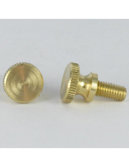 1 x Vis métaux Laiton Tête cylindrique TC Moletée M6X30