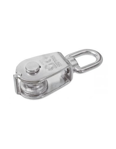 1 x POULIE SIMPLE De 25 Inox A2 Pour Câble De 6