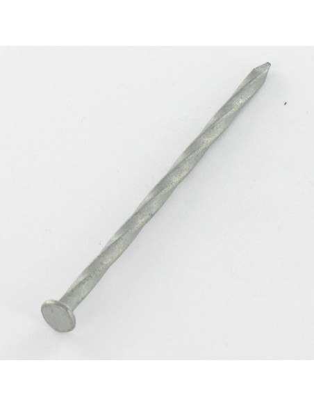 1 x Kg de pointes Torsadées Forte tenue à la corrosion Acier galvanisé à chaud 5X125