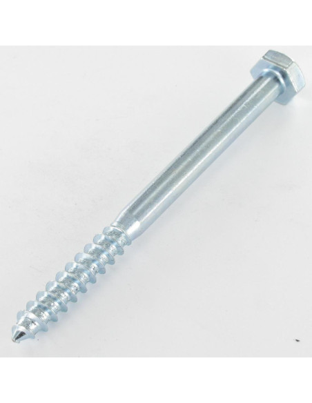 1 x Tirefonds 10X210 Filetée sur 130 Acier zingué