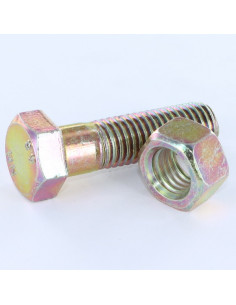 Boulon (vendu avec Ecrou) Tête hexagonale TH M12X25...