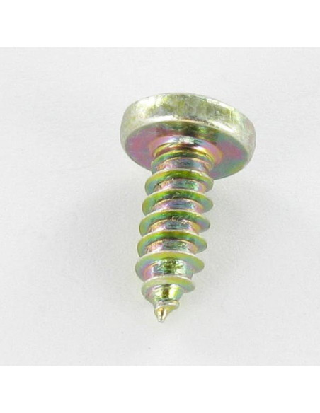 1 x Vis tôle tête cylindrique bombée large Pozi 3.5X9.5 Bichromaté